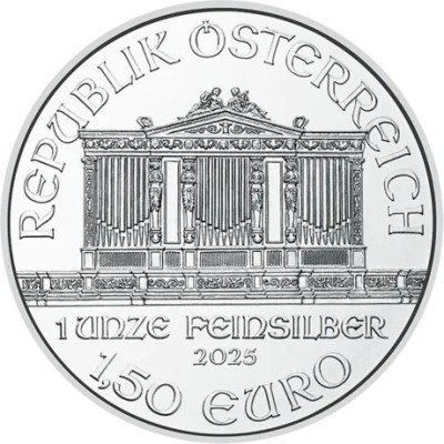 Bécsi Filharmonikusok (2025) - 1 Oz - ezüst befektetési érme (készleten 2025 10.24.)