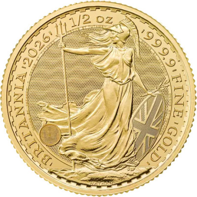 Britannia (2026) - 1/2 Oz - arany befektetési érme