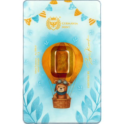 Germania Mint - Gyermek születése (fiú) - 1g - ajándék aranylap