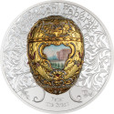 Fabergé tojás - Nagy Péter - 2 oz - ezüst érme - gyűjtői...