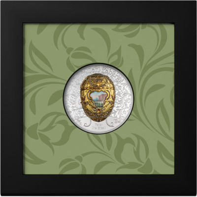 Fabergé tojás - Nagy Péter - 2 oz - ezüst érme - gyűjtői érme