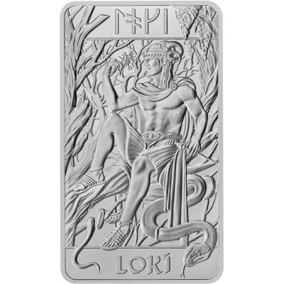 Nordic Gods - Loki - 10 Oz - befektetési ezüstlap