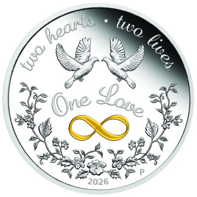 "One Love" 2026 - 1 Oz - ezüst ajándék érme