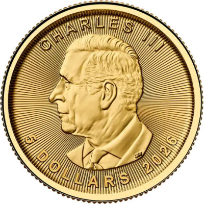 Maple Leaf (2026) - 1/10 Oz - arany befektetési érme