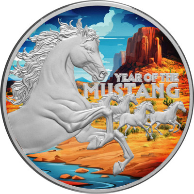 A Mustang éve (2026) - 1 Oz ezüst érme (Proof) gyűjtői érme