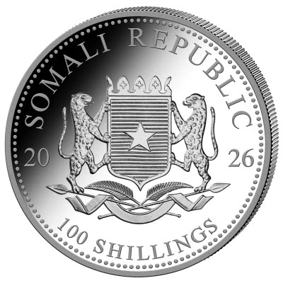 Afrikai elefánt (2026) - 1 Oz - Ezüst befektetési érme