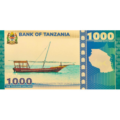 Tanzániai 1000 shilling Tanganyika-tó Harcsa