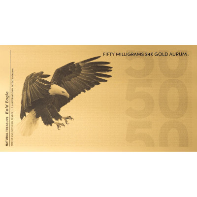 Kopasz sas aurum - 24k arany számla (50mg)