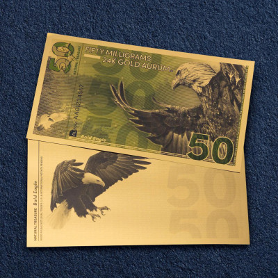 Kopasz sas aurum - 24k arany számla (50mg)