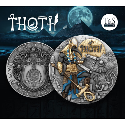 Thoth - 2 Oz - ezüst gyűjtői érme