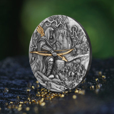 Robin Hood - 2 Oz - ezüst gyűjtői érme