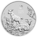 Lunar Kecske (2027) – 1 Oz – ezüst befektetési érme