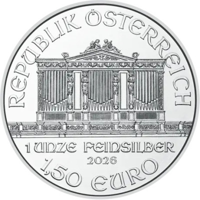 Bécsi Filharmonikusok (különböző évjáratok) – 1 uncia – ezüst befektetési érme