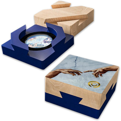 Ádám teremtése – 5 uncia – ezüst puzzle gyűjtői érme